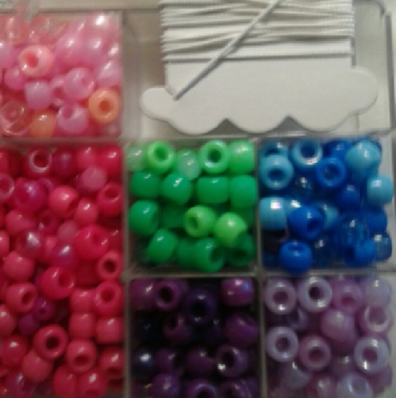 Raver kandi festival bracelet making punk beads Set / Kit - NEW - rainbow pride - Picture 3 of 4