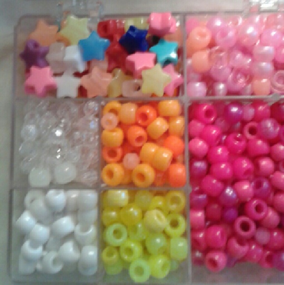 Raver kandi festival bracelet making punk beads Set / Kit - NEW - rainbow pride - Picture 4 of 4