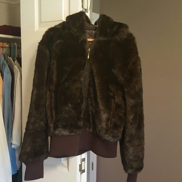 Chocolate Brown Fur Jacket!