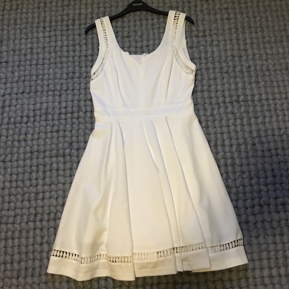 White cut out dress