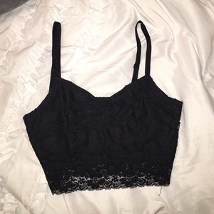 black lace bralette