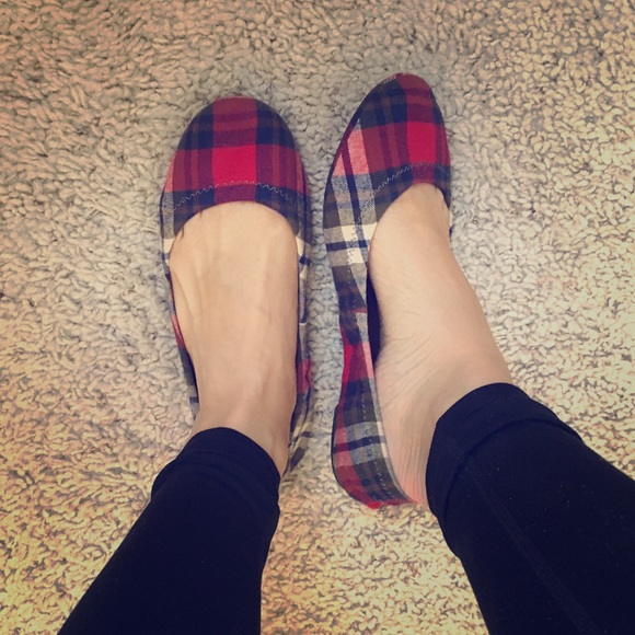 FLASH SALE Lucky Brand Plaid Ballet Slippers