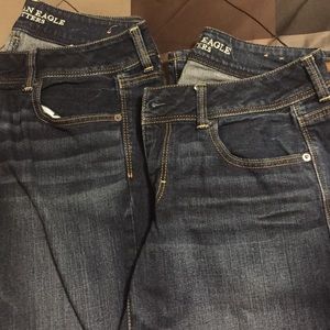 Two pairs of American Eagle Jeans
