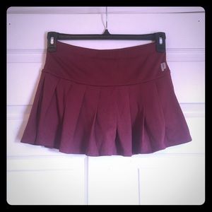 Prince maroon tennis skirt