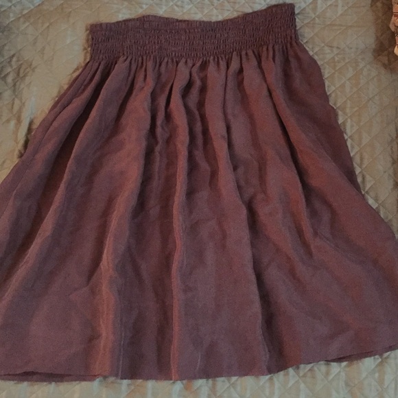 Brown Silk Skirt