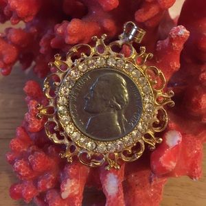 1964 nickel framed pendent