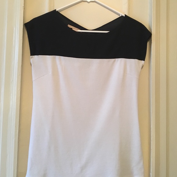 Banana Republic Navy and White Top