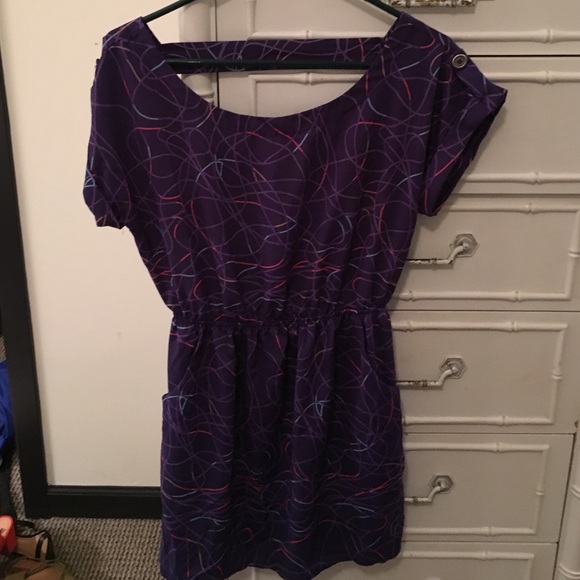 Purple design dress