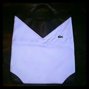 SOLD! White Lacoste Tote Bag