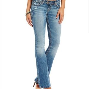 Silver jeans Tuesday's 28's 33" inseam.