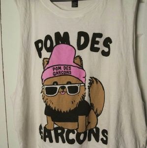 Forever 21 "Pom Des Garcons" muscle top