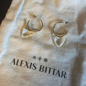 Alexis Bittar "Shark Bite" Hoops.