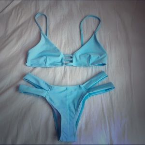 Brazilian strappy bikini set