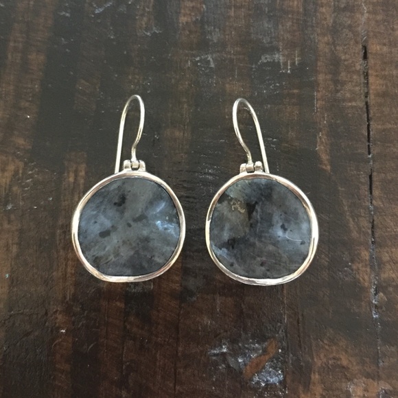 Silpada Sterling Silver & Feldspar Earrings