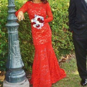 Red prom dress!