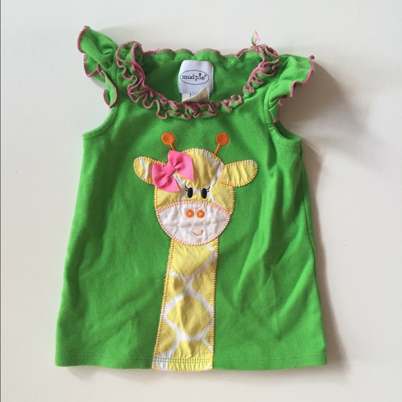HOST PICK 🎉🎉Mud Pie giraffe top size 3T