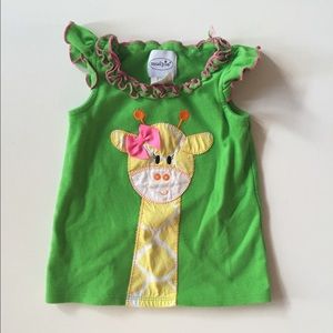 HOST PICK 🎉🎉Mud Pie giraffe top size 3T