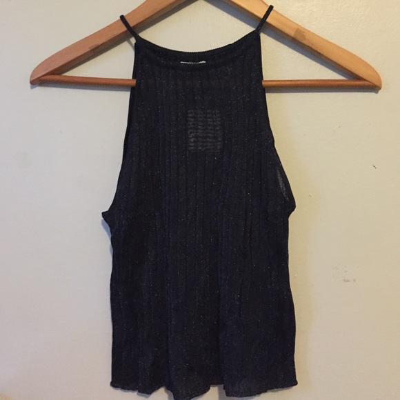 BRAND NEW sparkly blue halter top by Kimchi Blue