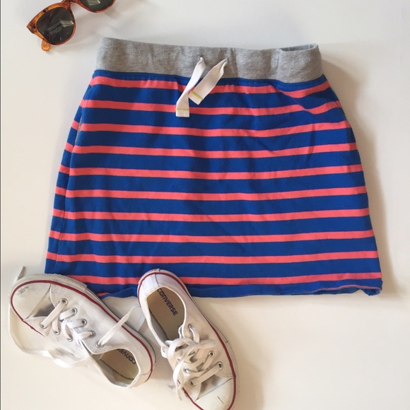 Johnnie B (Boden) jersey striped skirt 13/14