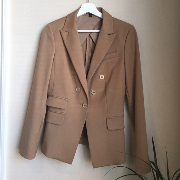 Express Double Breasted Tan Blazer