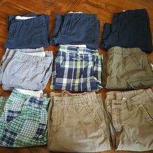 Lot of 9 pairs of youth boys size 12 shorts