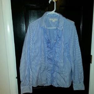 Tommy, Blue and white striped shirt