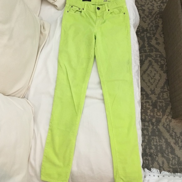 Jcrew neon corduroy pants