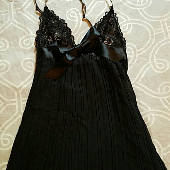 Black lingerie dress