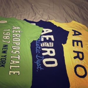 🚨Sold-Mens Aeropostale shirt bundle-Size Large!!