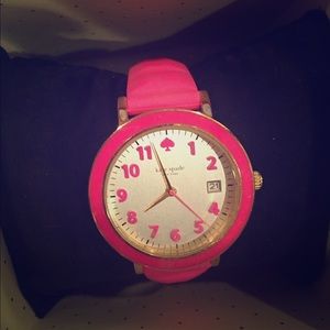 Kate Spade watch with Pink rubber band