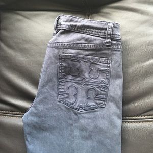 Dark Navy Tory Burch Capris