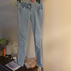 Light blue skinny jeans
