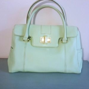 Leather, Mint Bag