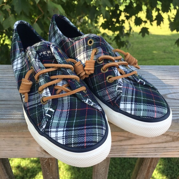 Sperry Top Sider Seacoast Tartan plaid sneaker 7.5