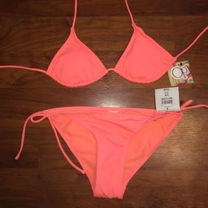 Peach String Bikini