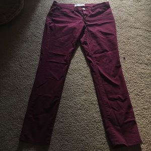 Maroon Jean jeggings