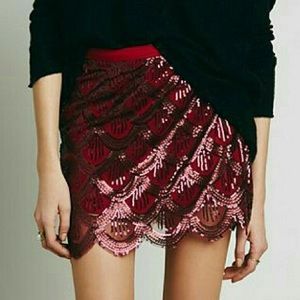 Free People Scalloped Skirt
