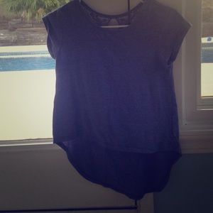 Light blue lace t-shirt