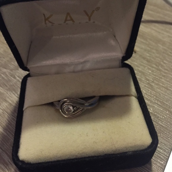 Sterling Silver .5 *diamond* Kay Ring