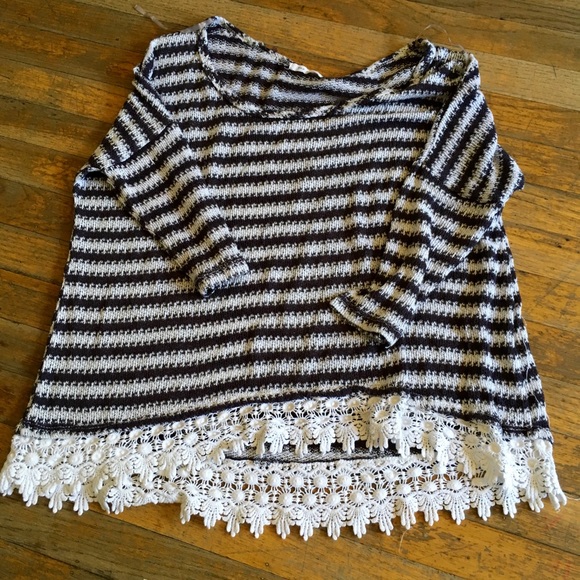 Stripe crochet top
