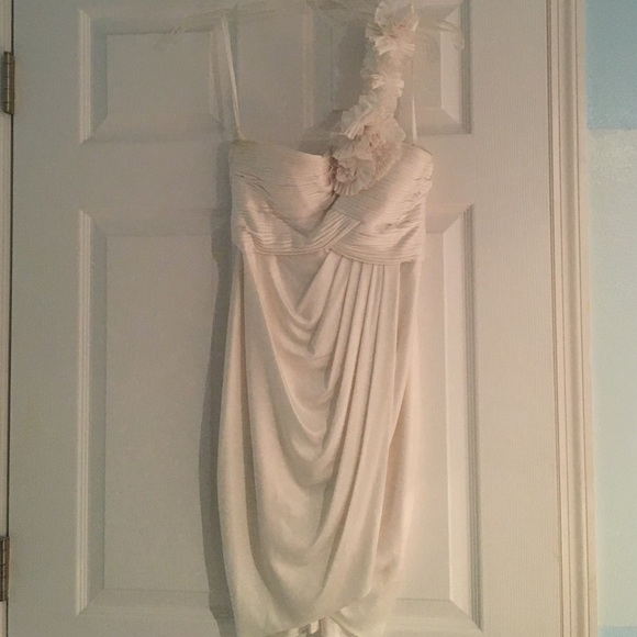 EXCLUSIVE BCBGMaxazria Ivory Formal Dress