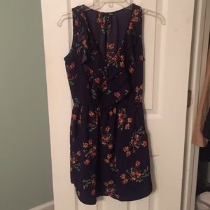 Navy floral dress