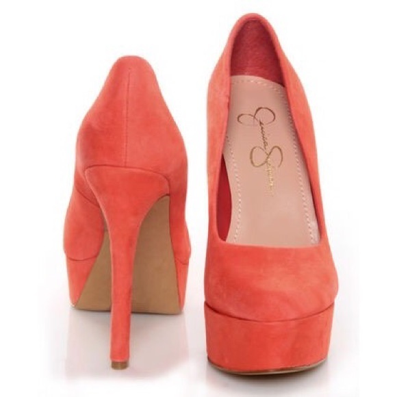 Jessica Simpson Waleo Spiced Coral Pumps