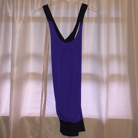 Purple and Black open back dress