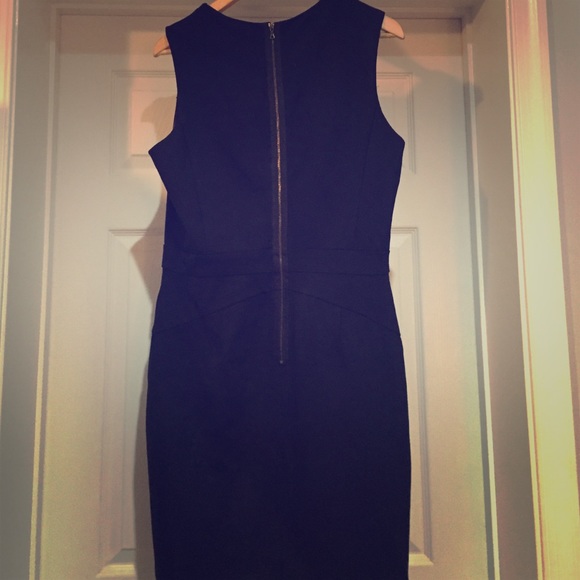 Basic black loft sheath dress