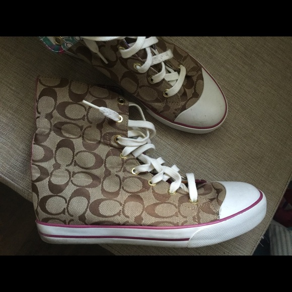 Original coach high top shoes- only worn twice! - Picture 2 of 4