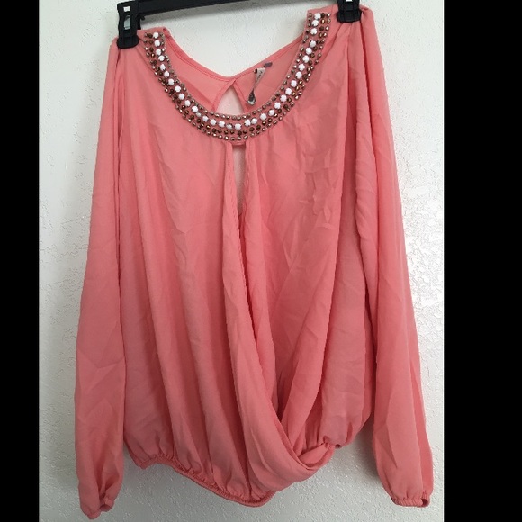 Paper Crane peach Blouse