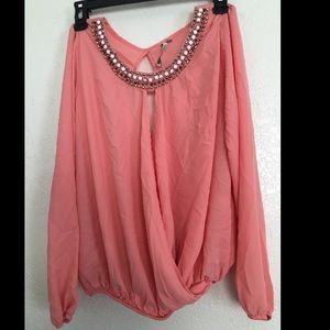 Paper Crane peach Blouse