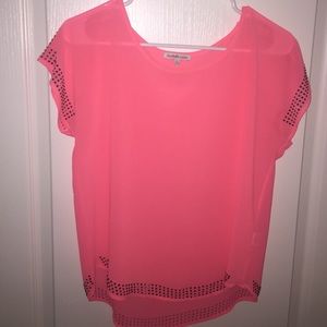 Charlotte Russe dressy, pink top