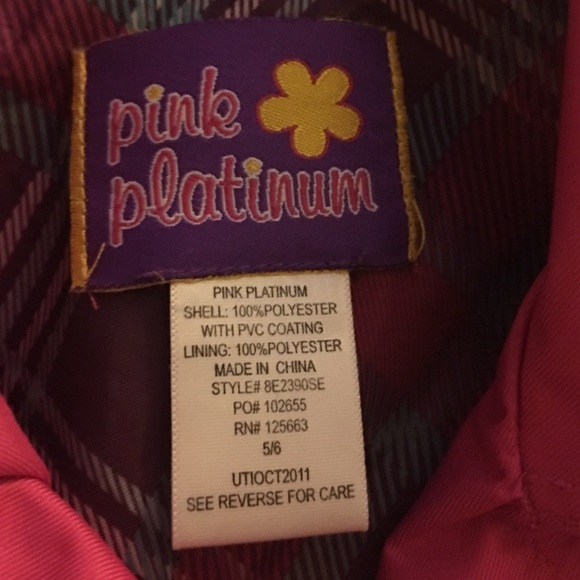 Pink girls dress coat - Picture 3 of 4